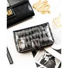 Portfel, szary, skóra ekologiczna, Peterson