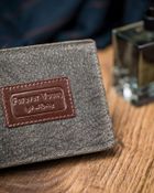 Portfel, szary, skórzany, Forever Young