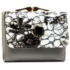 Portfel, szary, skórzany, Peterson