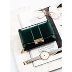 Portfel, zielony, skóra ekologiczna, Peterson