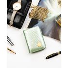 Portfel, zielony, skóra naturalna i ekologiczna, Peterson