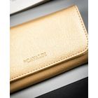 Portfel, złoty, skóra ekologiczna, 4U Cavaldi