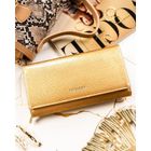 Portfel, złoty, skórzany, Peterson