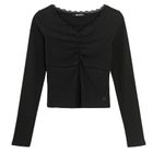 Prążkowana koszulka z domieszką modalu NOWEAR