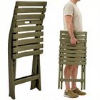 ProGarden, Komodo, krzesła cateringowe, składane, plastikowe, zielone, 4 szt.