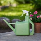 Progarden, konewka z wbudowanym spryskiwaczem, plastikowa, zielona, 9,5-27-31 cm