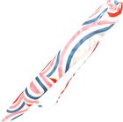 ProGarden, parasol plażowo-ogrodowy, pasek niebiesko-różowy, 160 cm