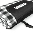 Promis, koc piknikowy, czarna krata, 200-200 cm