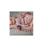 Pulp, Bamboo, kocyk muślinowy z falbankami, różowy, 90-120 cm