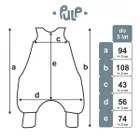 Pulp, Królewna Śnieżka, śpiworek do spania z nogawkami, całoroczny, TOG 1.5, 2-5 l