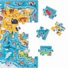 Puzzlove, CzuCzu, Zwierzęta, Mapa świata, puzzle, 60 elementów