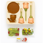 QBI, Blooming Roses, pudrowe róże, interaktywne klocki konstrukcyjne, 255 elementów