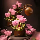 QBI, Blooming Roses, różowe róże, interaktywne klocki konstrukcyjne, 255 elementów