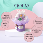 QBI, fiołki, świecąca kula, klocki konstrukcyjne, 305 elementów