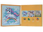 QBI, jednorożce, puzzle magnetyczne, 25+30+42 elementów