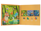 QBI, świat zwierząt, puzzle magnetyczne, 25+30+42 elementów