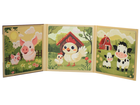 QBI, Zwierzęta na farmie, puzzle magnetyczne, 9+12+16 elementów