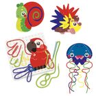 Quercetti, Fanta filo, wyszywanka, zestaw kreatywny, Zoo