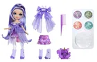 Rainbow High, Shimmers with Slime, Violet, lalka modowa z masą plastyczną