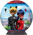 Ravensburger, Miraculous, Kula, puzzle 3D, 72 elementy
