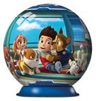 Ravensburger, Psi Patrol, kula, puzzle 3D, 72 elementy