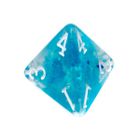 Rebel, komplet kości RPG, gęsty rdzeń, morskie białe cyfry