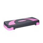 Rebel, step do aerobiku i ćwiczeń fitness, 3 stopnie, szaro-fioletowy, 78 cm, RBA-3225-PU