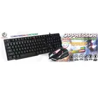 Rebeltec, Oppressor, zestaw przewodowy: klawiatura LED + mysz dla graczy