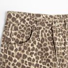 Regulowane jeansy wide leg w panterkę Cool Club