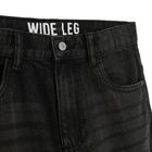 Regulowane jeansy wide leg z kieszeniami Cool Club