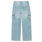 Regulowane spodnie jeansowe wide leg Cool Club