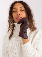 Rękawiczki damskie, brązowe, Italy Moda