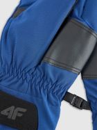 Rękawiczki damskie, niebieskie, do ekranów dotykowych, 4F