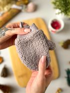 Rękawiczki dziecięce na sznurku, szare, Iltom