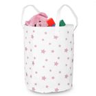 Ricokids, kosz na zabawki, biało-różowy, 35-60 cm
