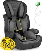 Ricokids, Massi, fotelik samochodowy, 9-36 kg, szary