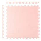 Ricokids, mata piankowa puzzle, różowa, 60-60 cm
