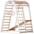 Rinagym, drewniany trójkąt gimnastyczny, wspinaczkowy, biały