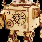 Robotime, Pozytywka LED, Steampunk Robot, drewniane puzzle 3D, 221 elementy