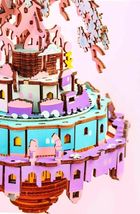 Robotime, Pozytywka Miasto, puzzle drewniane 3D, 192 elementy