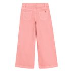 Różowe spodnie jeansowe wide leg z regulacją Cool Club