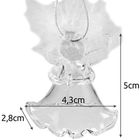 Ruhhy, bombki przezroczyste, aniołki, 6 szt.