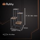 Ruhhy, kwietnik stojący, 69 cm