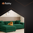 Ruhhy, pokrowiec na kanapę, ciemna zieleń, 190-230 cm