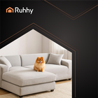 Ruhhy, pokrowiec na kanapę, jasny szary, 190-230 cm