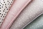 Samiboo, bambusowa płaska poduszka dla niemowlaka, 25-35 cm, confetti szare