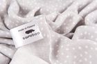 Samiboo, otulacz bambusowy, muślin 100% bamboo ze srebrem, szary confetti