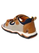 Sandały chłopięce, brązowe, skórzana wkładka, Befado