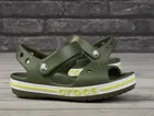 Sandały dziecięce, khaki, Crocs Bayaband