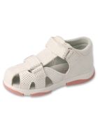 Sandały dziewczęce, ecru, skórzana wkładka, Befado